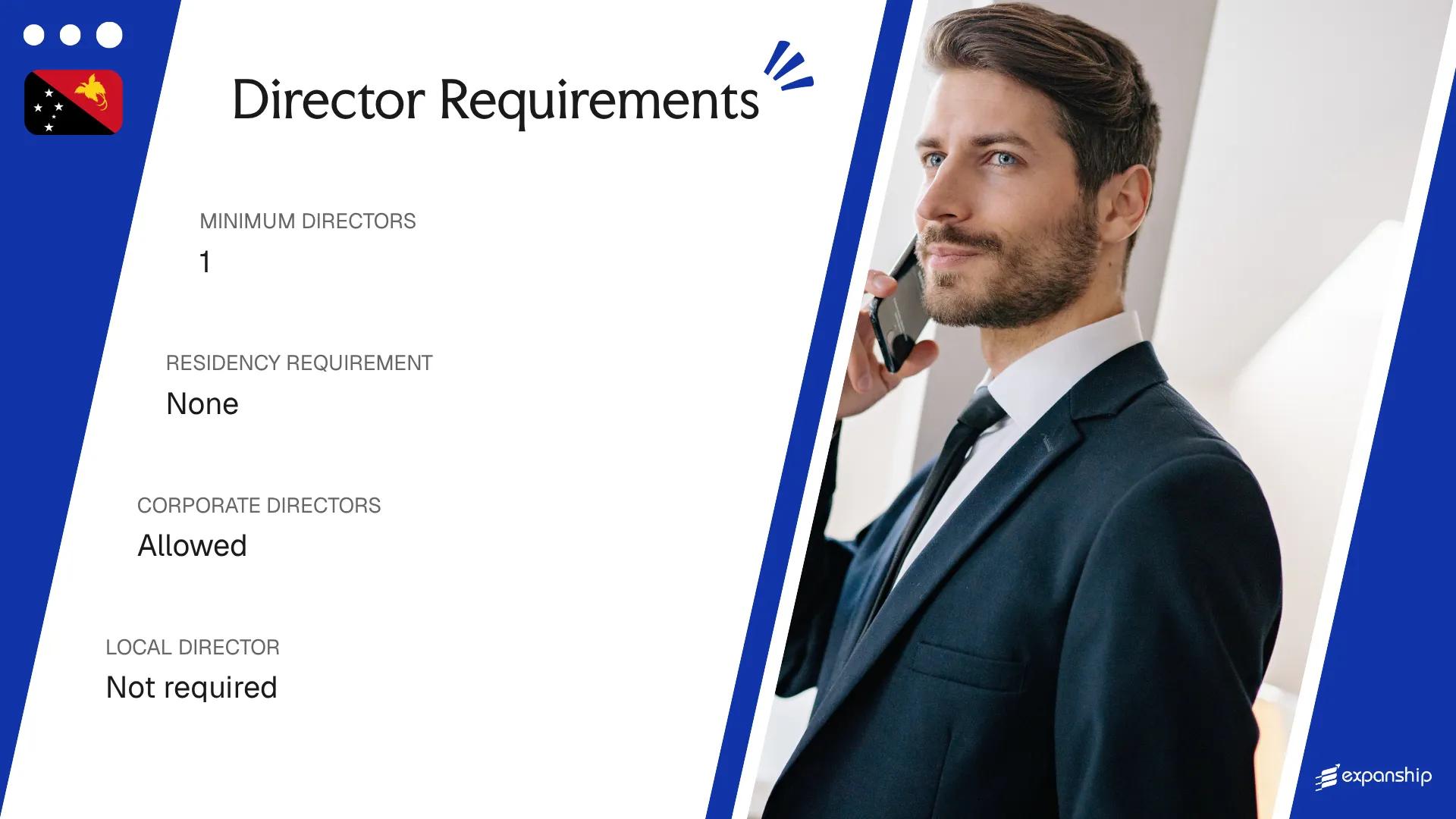 Director Requirements in Papua New Guinea - key features and requirements