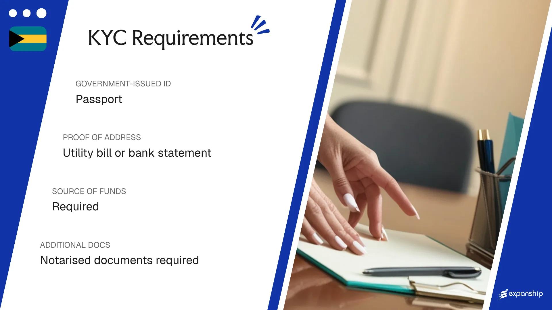 KYC Requirements in Bahamas - key features and requirements