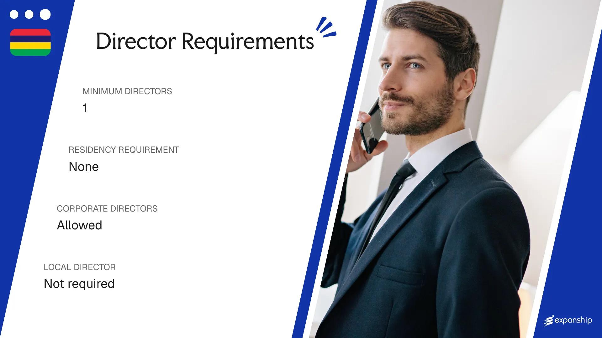 Director Requirements in Mauritius - key features and requirements