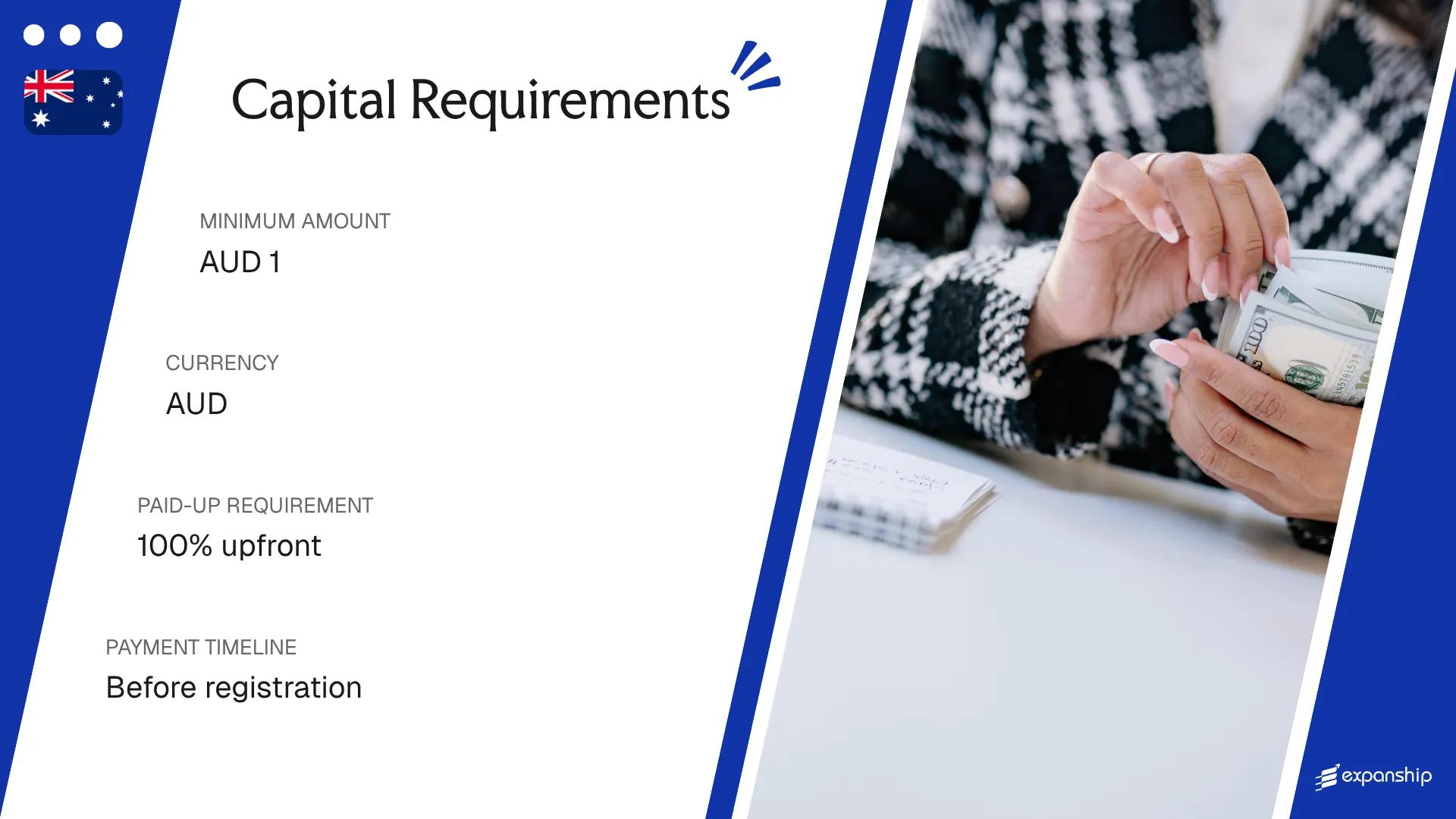 Share Capital Requirements in Australia - key features and requirements