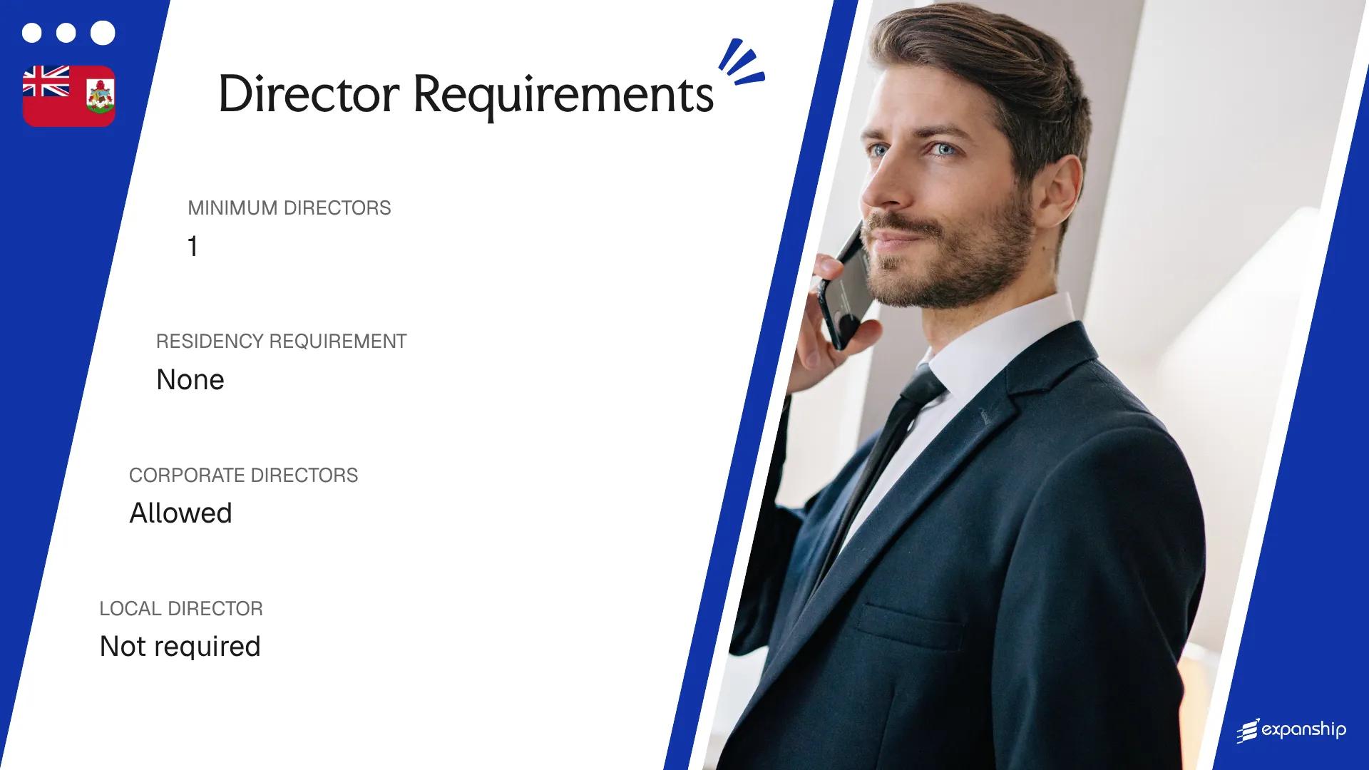Director Requirements in Bermuda - key features and requirements