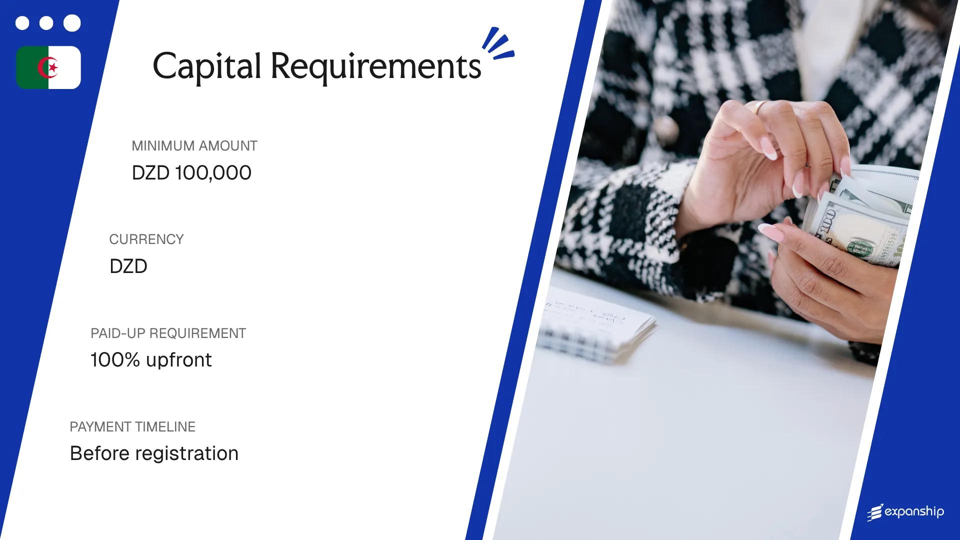 Share Capital Requirements in Algeria - key features and requirements