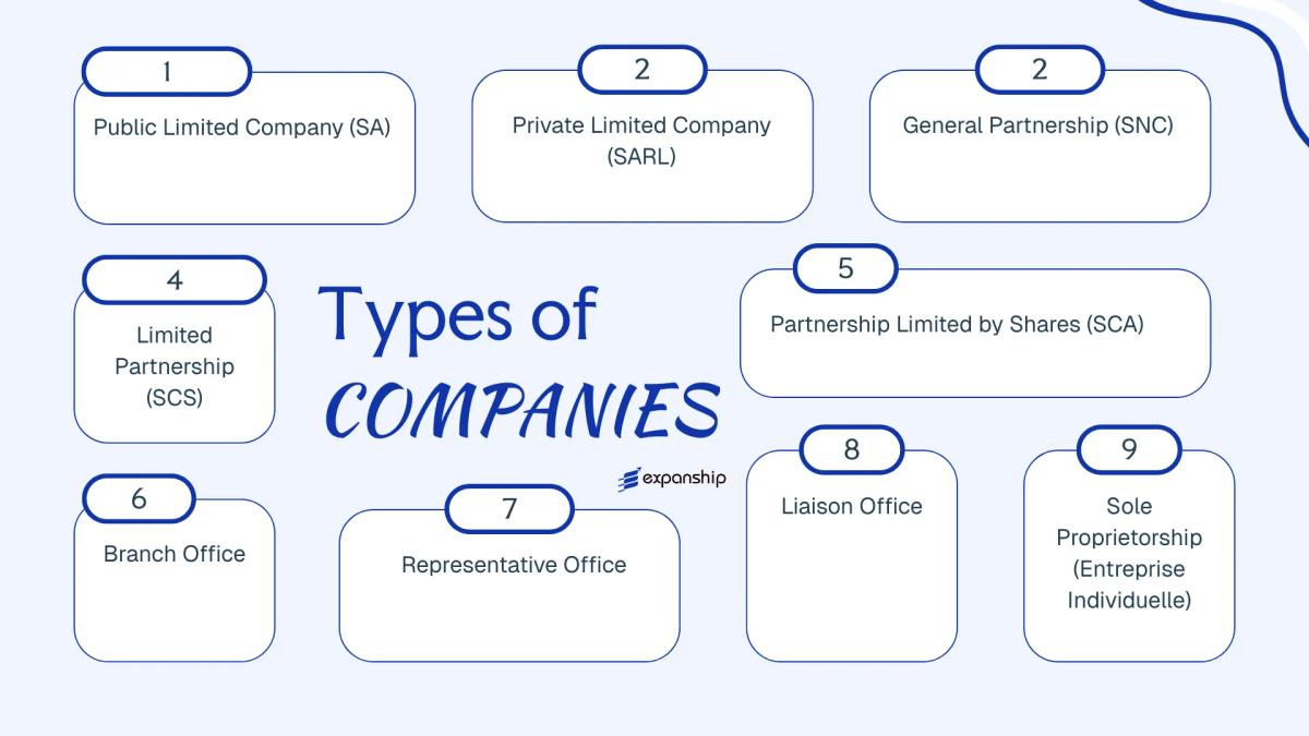 All types of business structures and entities available in Cameroon