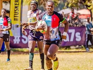 Paul Mutsami in action while still at Kenya Hralequins