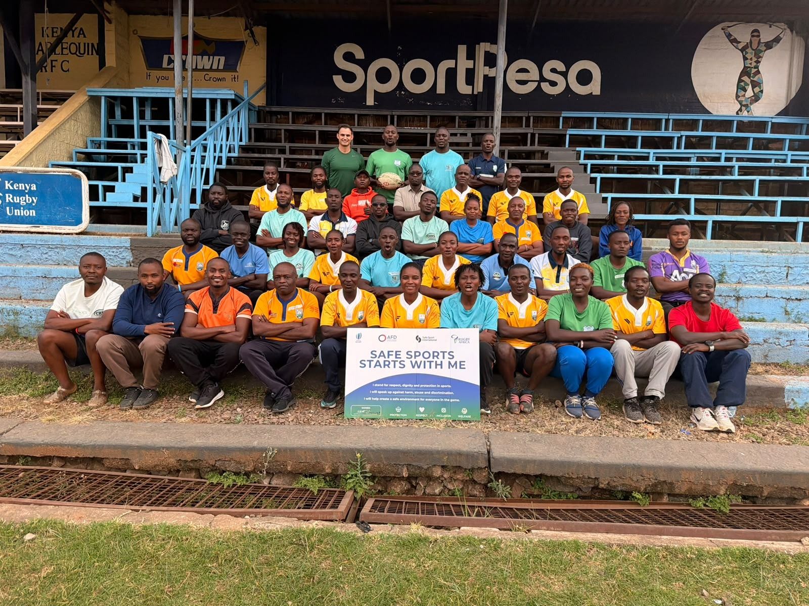 Kenya Rugby Referees At HP Camp training 