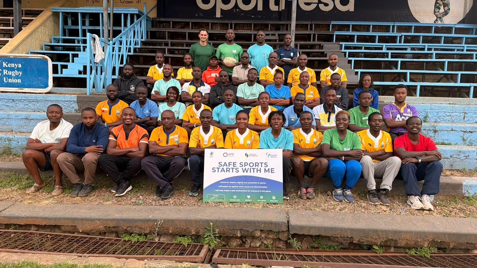 Kenya Rugby Referees At HP Camp training