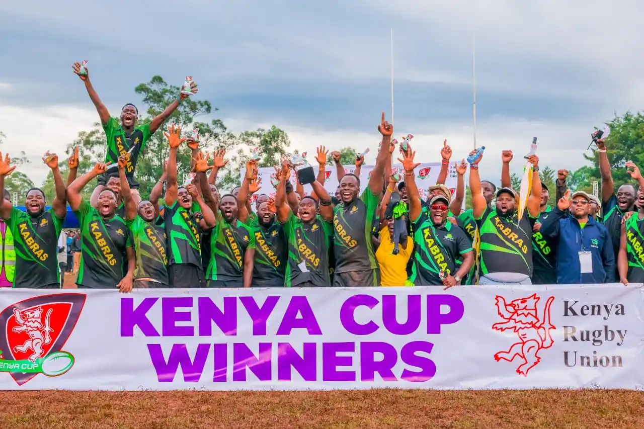 Kabras Lifting trophy