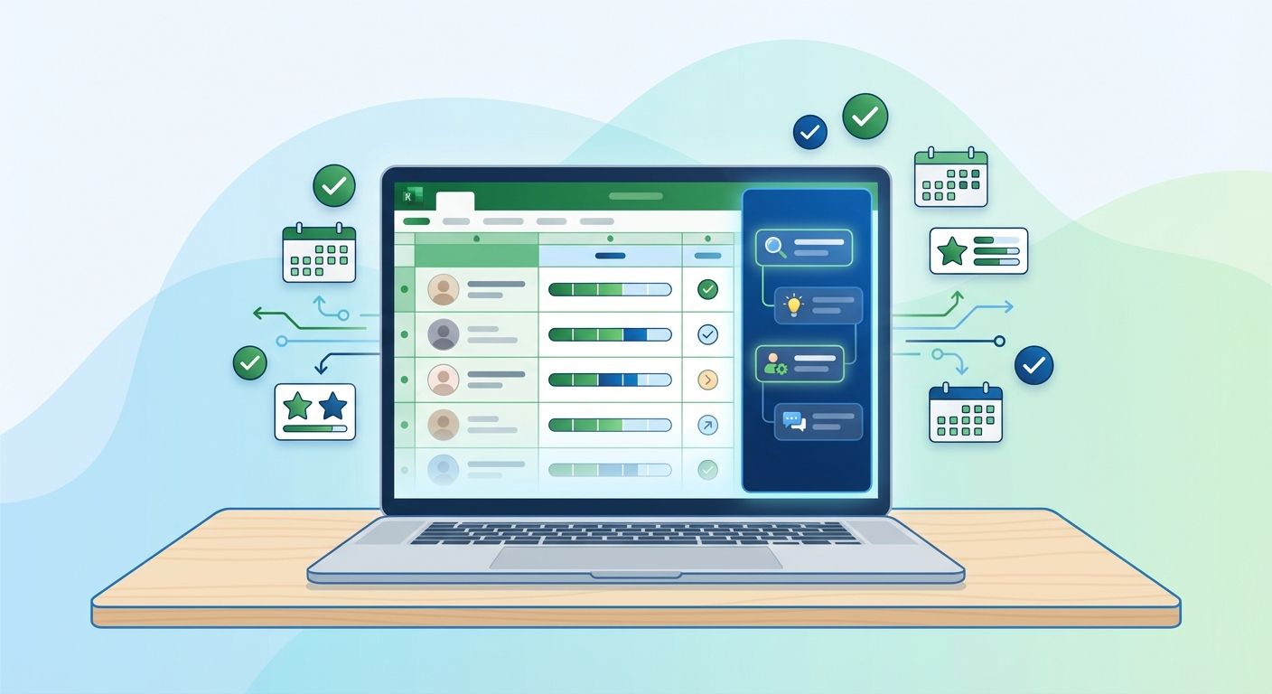 Claude in Excelで面接管理を効率化。すぐに使えるプロンプトと、その先の採用AI活用
