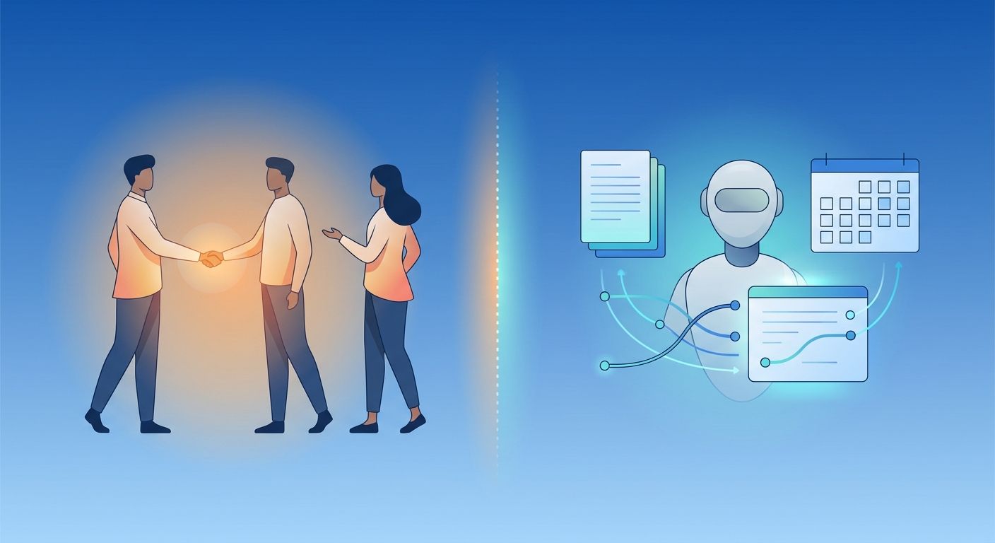 人材紹介RA/CAの業務効率化｜AIに渡せる業務、人がやるべき業務