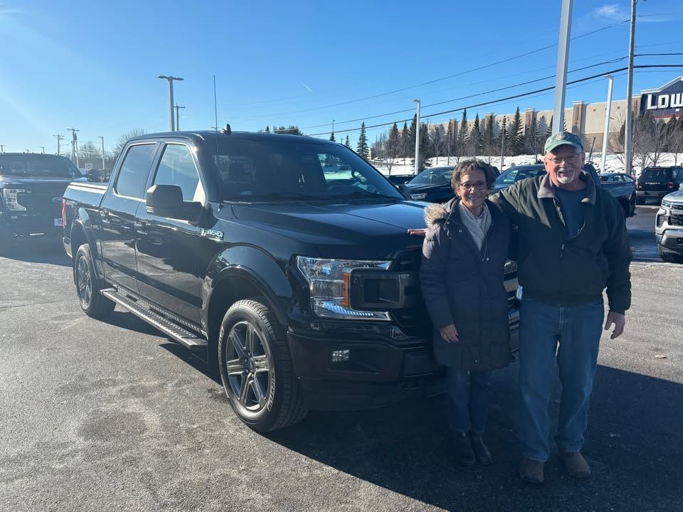 Mark and Liza with their 2020 Ford F150