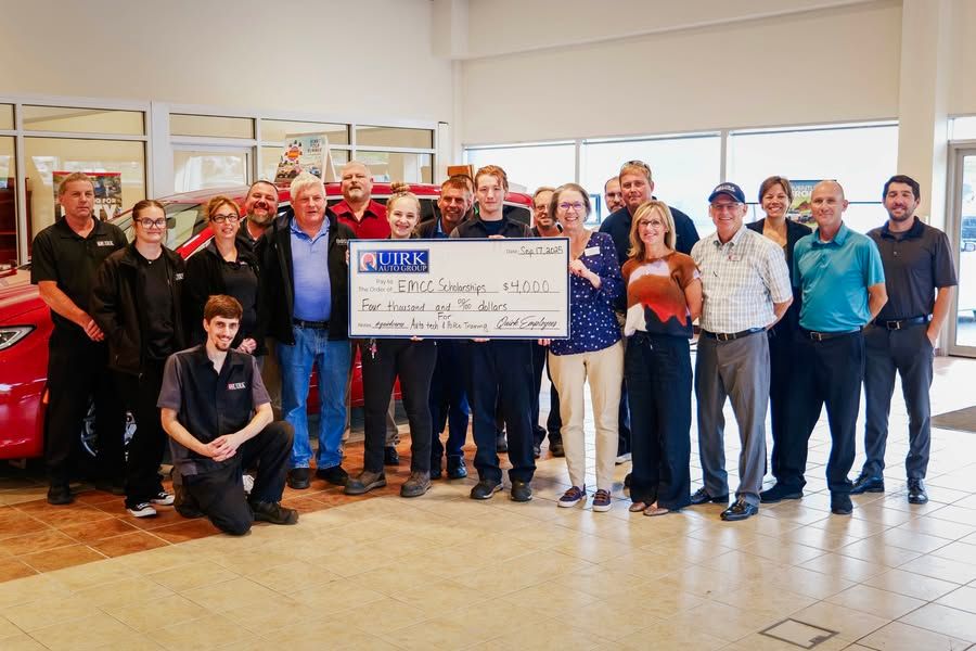 Quirk Auto Group Donates to EMCC Programs in Automotive Technology and Criminal Justice