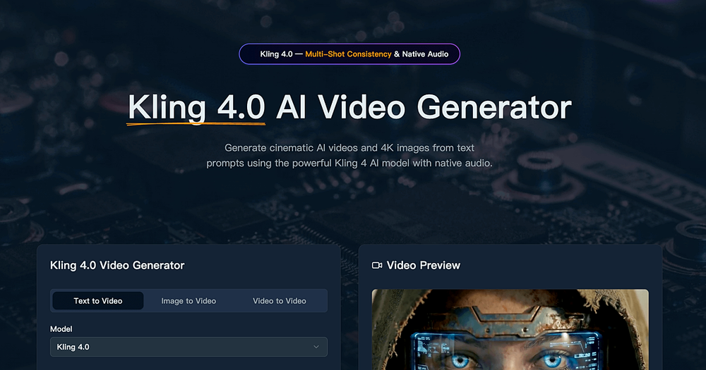 Kling 4.0 AI Kling 4.0 AI