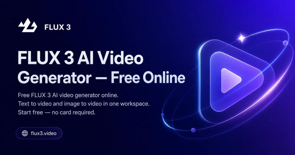FLUX 3 AI Video Generator FLUX 3 AI Video Generator