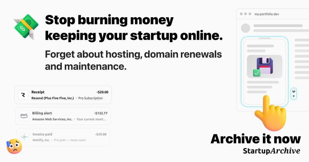 Startup Archive Startup Archive