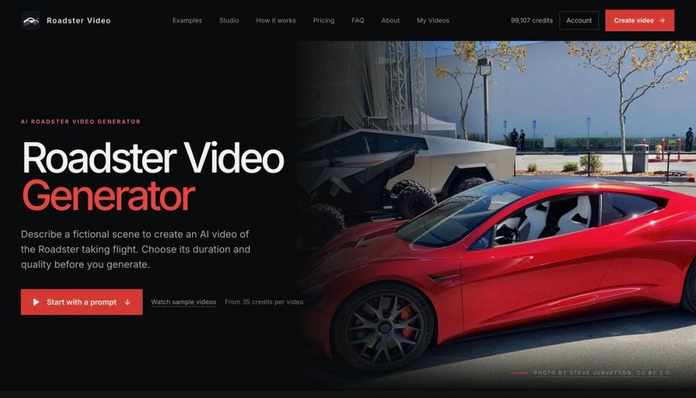image of Roadster Video