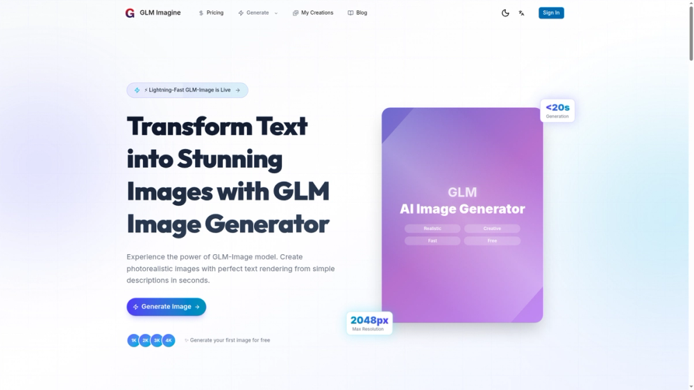 GLM Imagine GLM Imagine