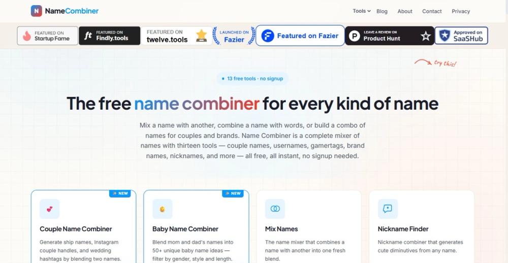 image of Name combinerss