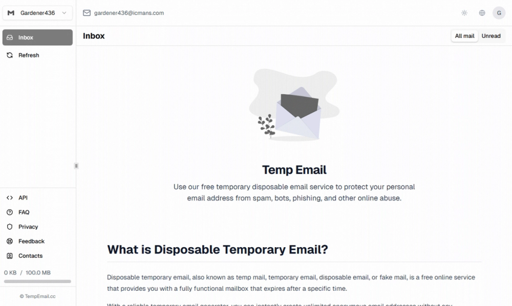 TempEmail.cc TempEmail.cc