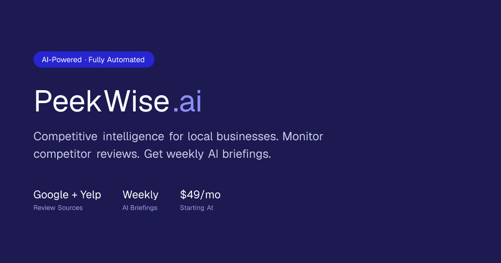 image of PeekWise.ai