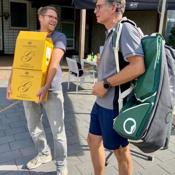 Fabian und Ian, voll bepackt