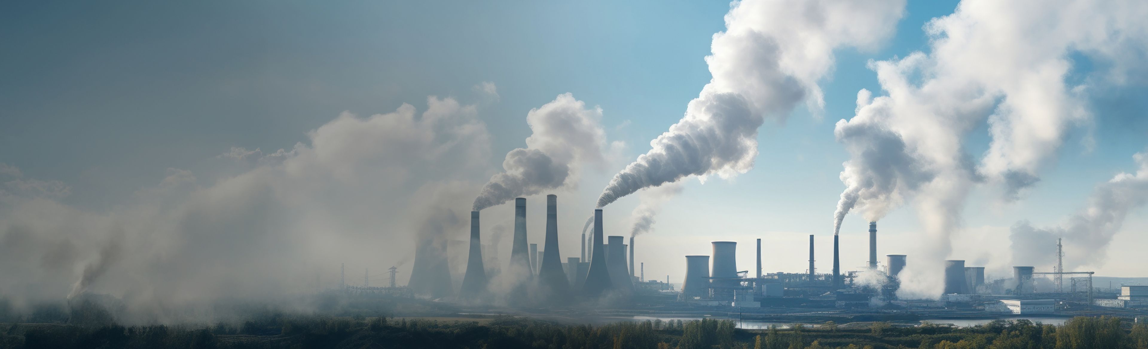 Smoke emitting power plants