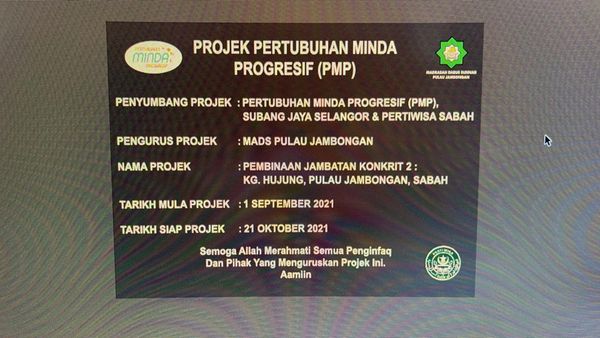 PROJEK KOMUNITI PULAU JAMBONGAN SABAH - Image 13