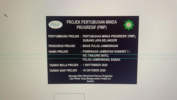 PROJEK KOMUNITI PULAU JAMBONGAN SABAH - Image 14