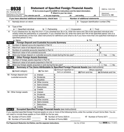 Form 8938
