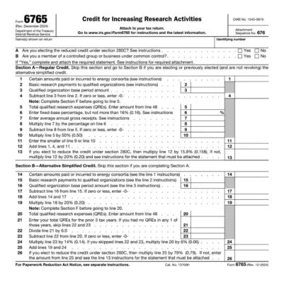 Form 6765