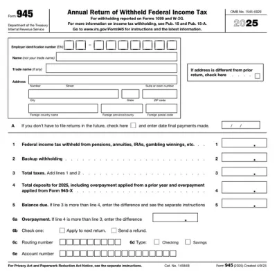 Form 945