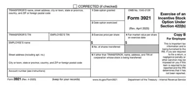 Form 3921
