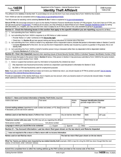 Form 14039