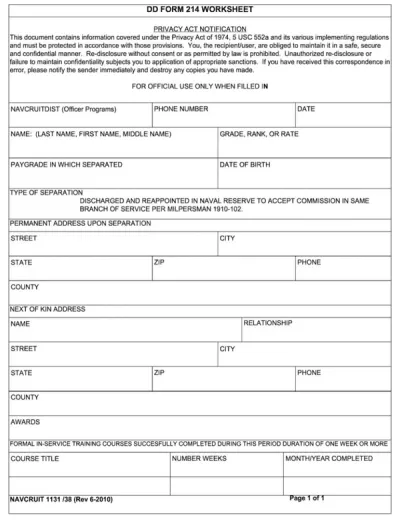 DD Form 214