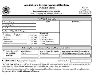 Form I-485
