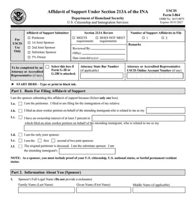 Form I-864