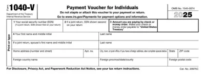 Form 1040-V