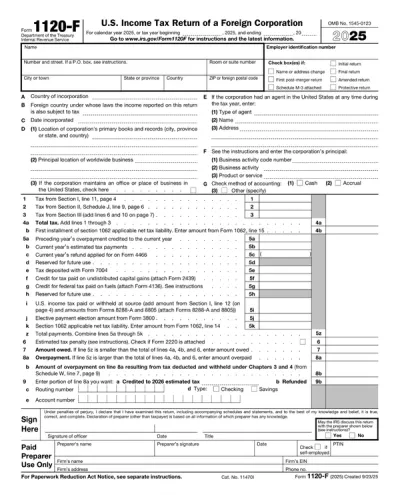 Form 1120-F