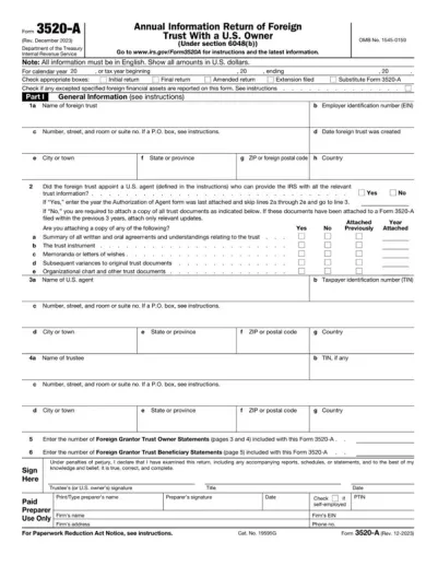 Form 3520-A