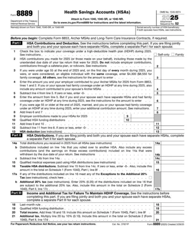 Form 8889