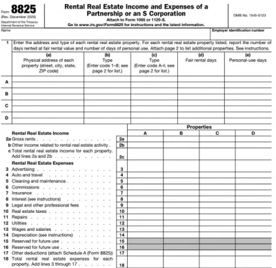 Form 8825