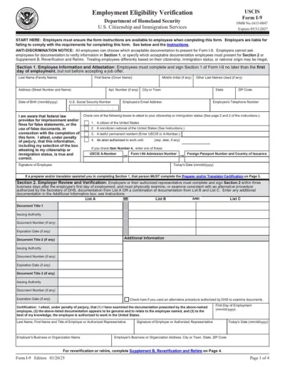 Form I-9