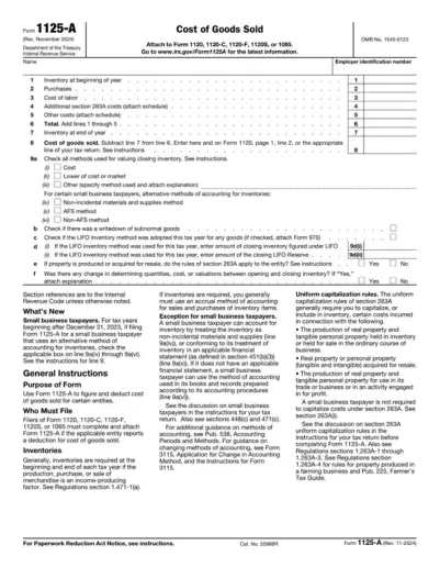 Form 1125-A