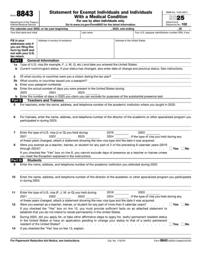 Form 8843