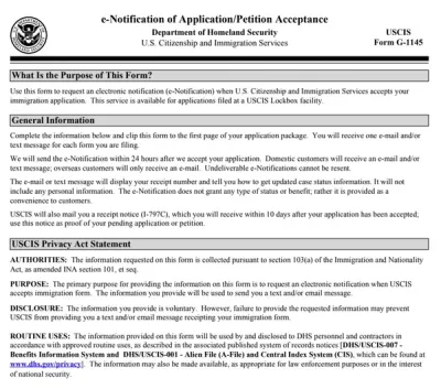 Form G-1145
