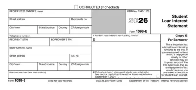 Form 1098-E