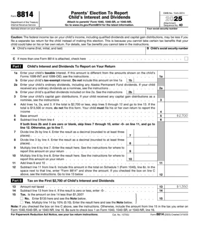 Form 8814