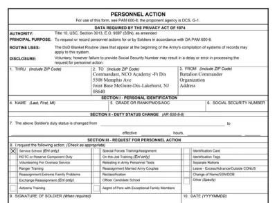 DA Form 4187
