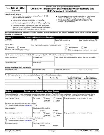 Form 433-A