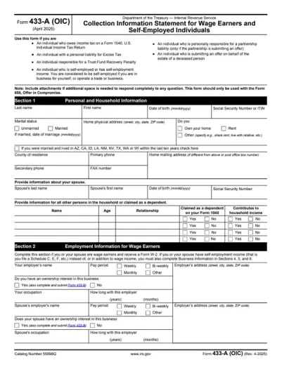 Form 433-A