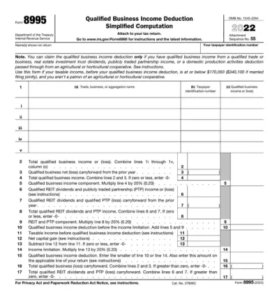 Form 8995
